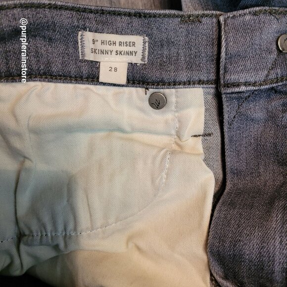 Madewell Jeans 28 Skinny Skinny 9" High Riser Shaw Wash F4804 Stretch Denim - Picture 4 of 11